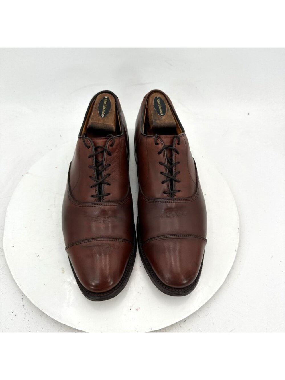 Allen Edmonds Park Avenue Men Size 8D Brown Leather Cap Toe Oxford Dress Shoes